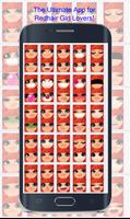 Redhair Girl Emoji الملصق