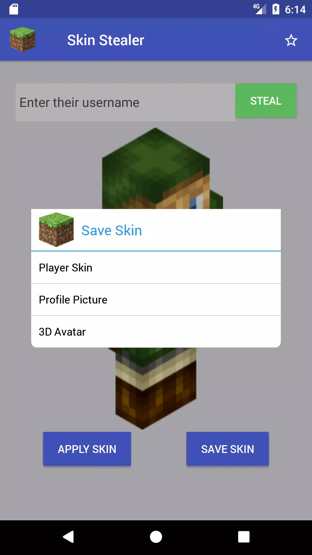 Skin Stealer for Minecraft APK Download for Android Free