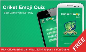 Cricket Emoji Quiz Affiche