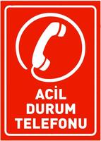 ACİL TELEFONLAR Affiche