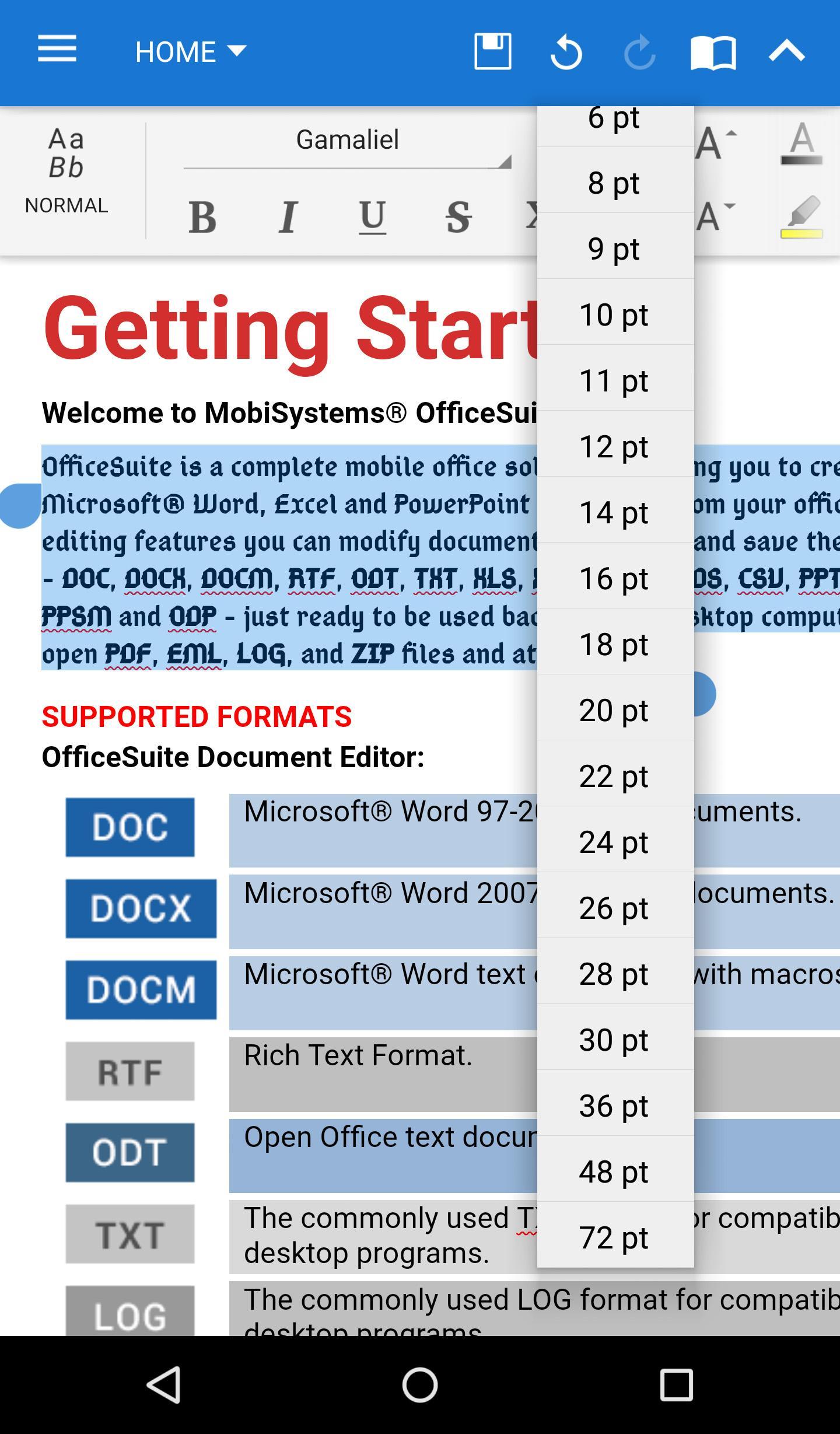 OfficeSuite Font Pack for Android - APK Download