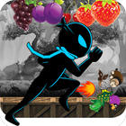 Fast 🍎 Ninja Shadow Jungle Adventure 🍀🍀 ไอคอน