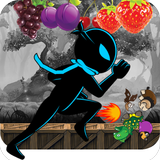 Fast 🍎 Ninja Shadow Jungle Adventure 🍀🍀 أيقونة