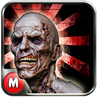 Guerre zombie apocalyptique icône