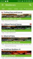 Cool Server List For Minecraft Plakat