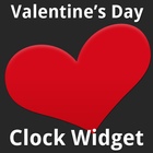 Valentine's Day Clock Widget ikona