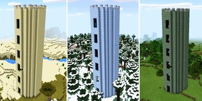 Battle Tower mod for Minecraft poster