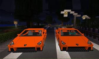 Cars Mod Lambo for MCPE Affiche