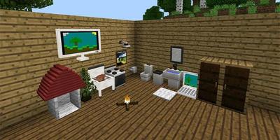 Mine-Furniture Mod for MCPE Affiche