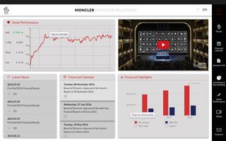 Poster Moncler Investor Relations