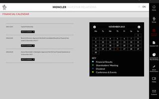 Moncler Investor Relations screenshot 1