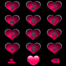 THEME BLACK HEARTS  EXDIALER APK