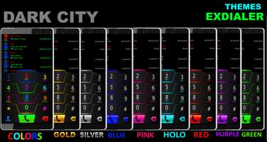 THEME DARKCITY SILVER EXDIALER screenshot 1