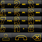 THEME BIG DARK GOLD EXDIALER icon