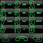 THEME BIG DARK GREEN EXDIALER icon
