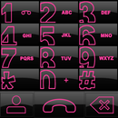 THEME BIG DARK PINK EXDIALER APK