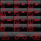 THEME BIG DARK RED EXDIALER icon
