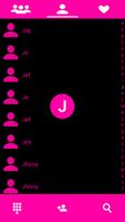 THEME MATERIAL PINK BLACK EXDIALER screenshot 1