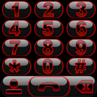 THEME GLOW RED EXDIALER icon