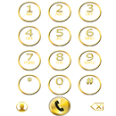 THEME i 9 WHITE GOLD EXDIALER APK