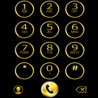 THEME i 9 BLACK GOLD EXDIALER icon