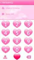 THEME PINK HEARTS FOR EXDIALER スクリーンショット 3