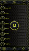 THEME DARKSPACE YELOW EXDIALER screenshot 1