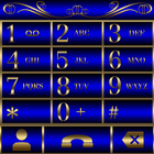 Abctract Blue Dialer theme icon