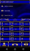 Abctract Blue Dialer theme screenshot 1