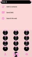 Dialer Theme Ribbon PinkPastel capture d'écran 2