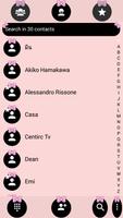 Dialer Theme Ribbon PinkPastel screenshot 3