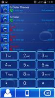 Blaues HD Dialer-Thema Plakat