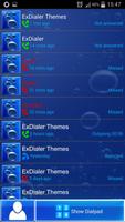 Blue HD Dialer Theme capture d'écran 1