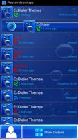 Blue HD Dialer Theme capture d'écran 2