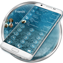 Dialer Theme Bubble Rain drupe APK