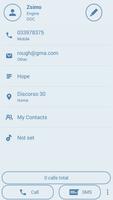 Dialer Theme Circle White Blue ảnh chụp màn hình 3