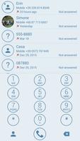 Dialer Theme Circle White Blue-poster