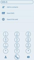 Dialer Theme Circle White Blue capture d'écran 2