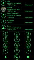 Dialer Theme Circle Green capture d'écran 1