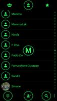 Dialer Theme Circle Green captura de pantalla 2