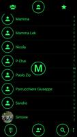 Dialer Theme Circle Green capture d'écran 2