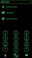 Dialer Theme Circle Green capture d'écran 3