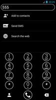 Dialer Theme Circle BW drupe captura de pantalla 2
