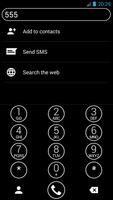 Dialer Theme Circle BW drupe screenshot 2