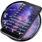 Dialer Theme GlassGalaxy drupe ikona