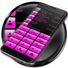 Dialer Theme Gloss Pink drupe آئیکن