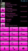 Dialer Theme Gloss Pink drupe Affiche