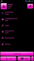 Dialer Theme Gloss Pink drupe تصوير الشاشة 2