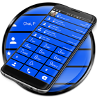 Dialer Theme Cards Blue drupe icon