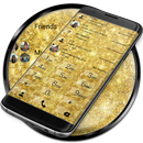 Dialer Glitter Gold Theme APK